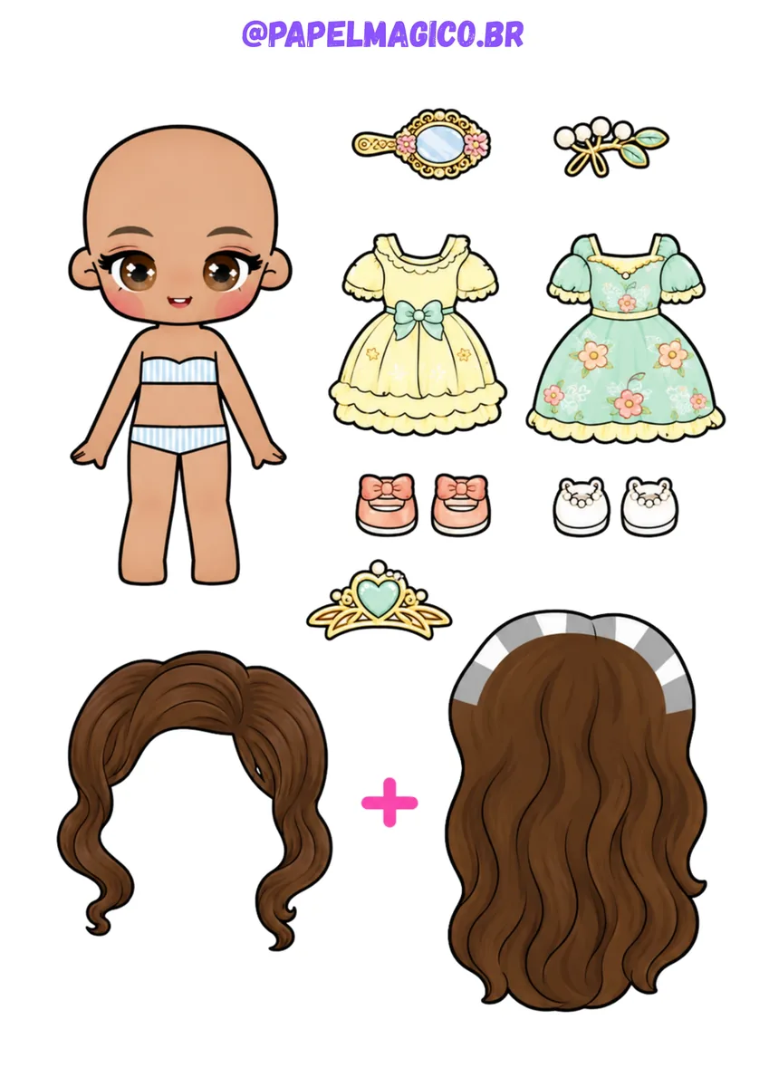 Boneca de papel 7